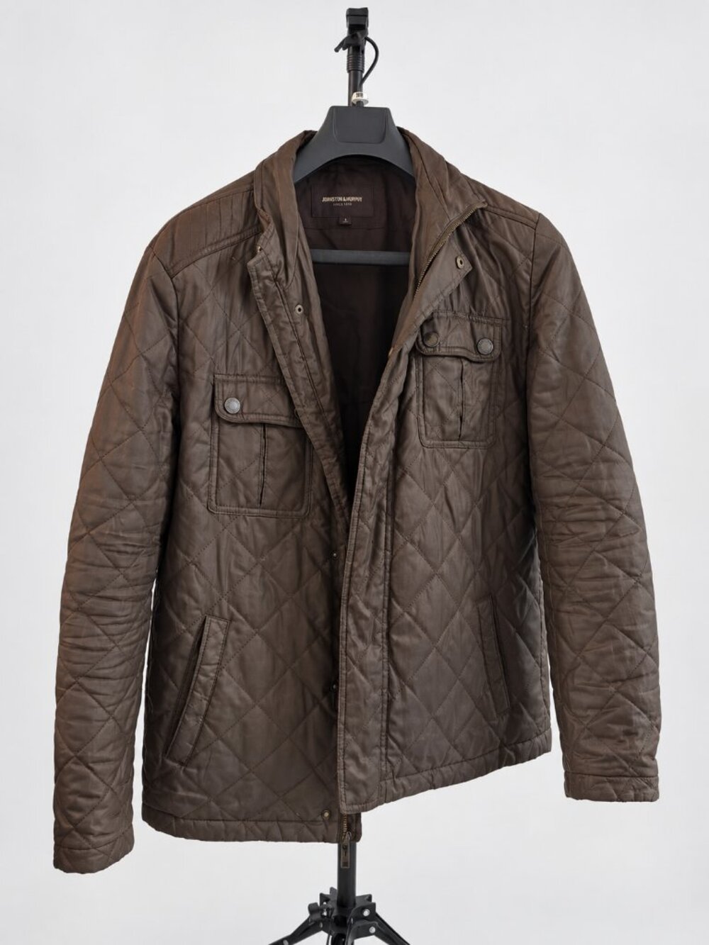 Johnston & Murphy outdoor Quilted jacked - Green & Brown